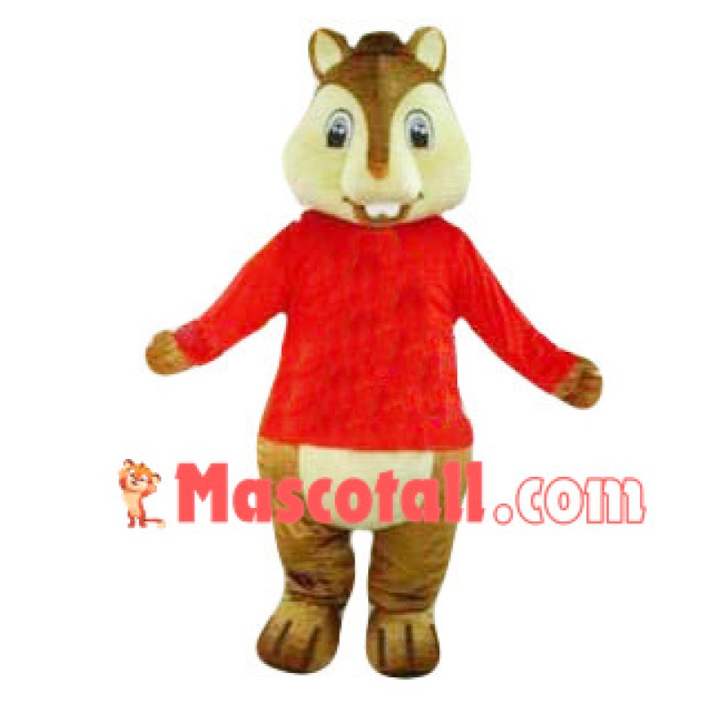 Cartoon Chipmunk Alvin Mascot Costume