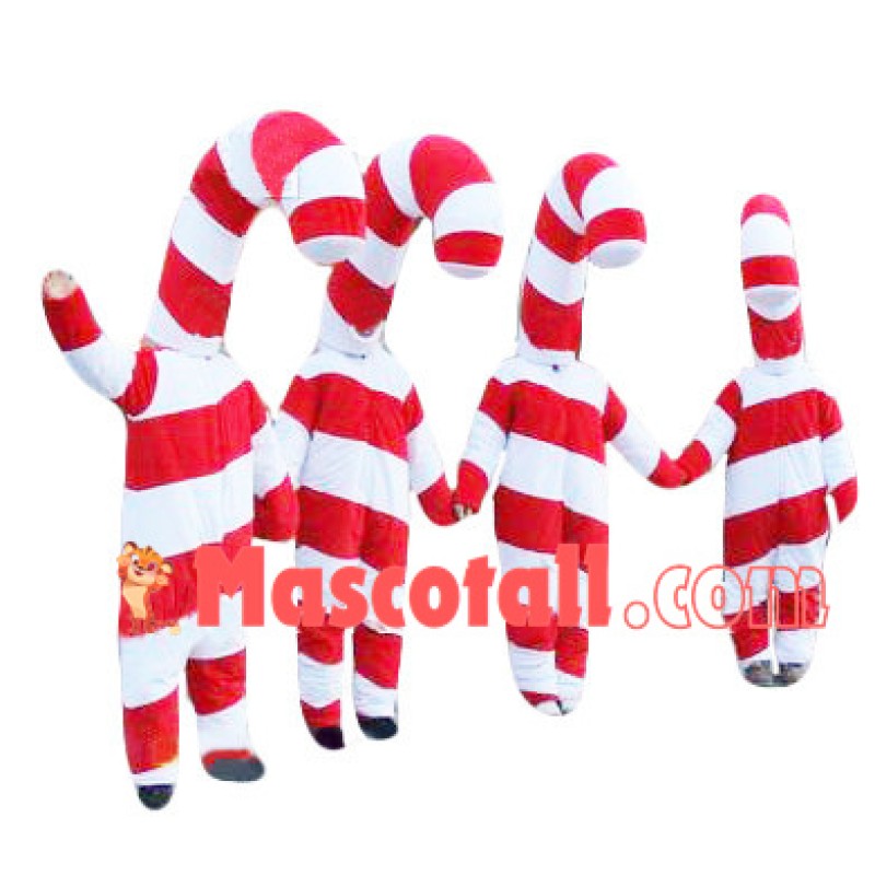 Christmas Cane Candy Mascot Costume