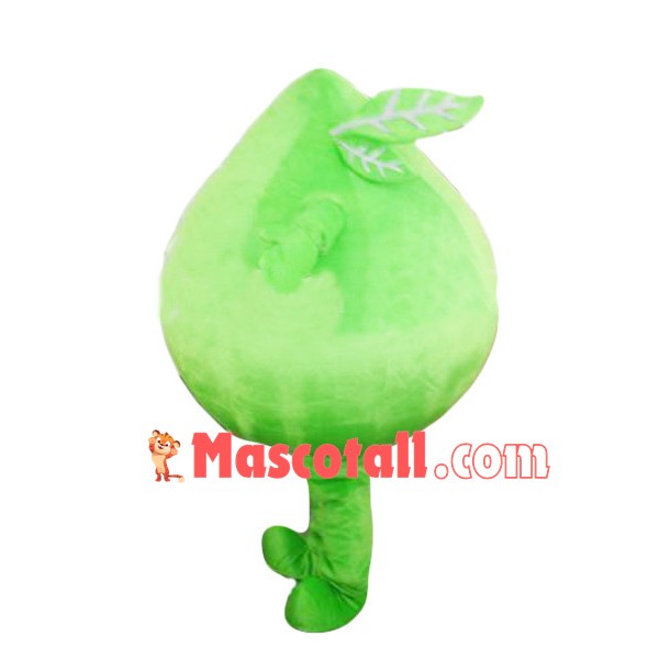 Big Green Peach Mascot Costume