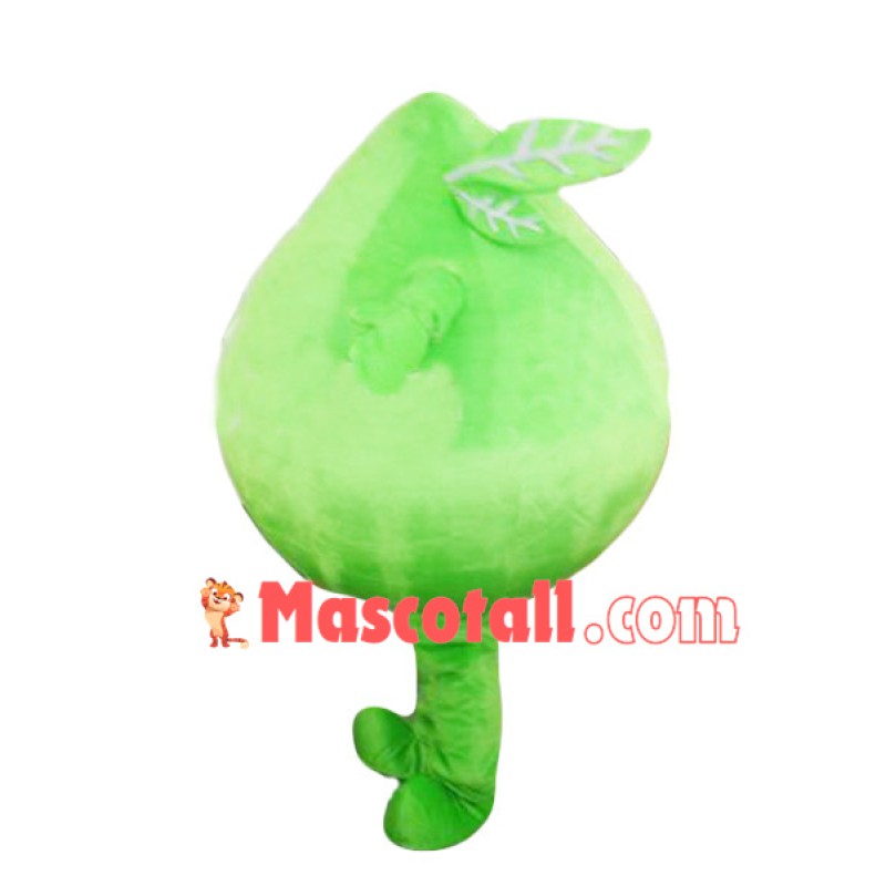 Big Green Peach Mascot Costume