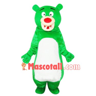 Tooth Decay Green Bear Mascot Costume