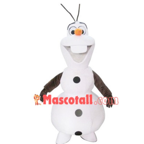Snowman Olaf Cartoon Mascot Costume