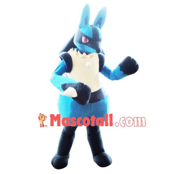 Pokemon Pok Lucario Mascot Cartoon Costume