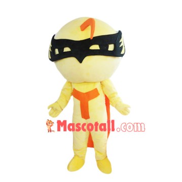 Cloak Mask Man Cartoon Mascot Costume