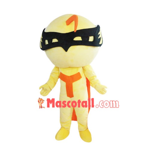 Cloak Mask Man Cartoon Mascot Costume