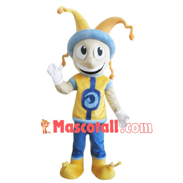 Skillful Big Eyes Clown Mascot Costume