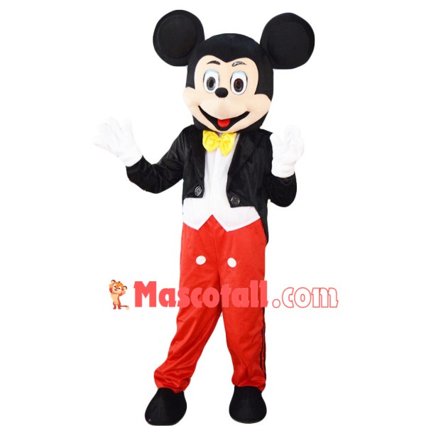 Tuxedo Mickey Mouse Mascot Costume
