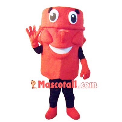 Large Red Mask Mascot Costume