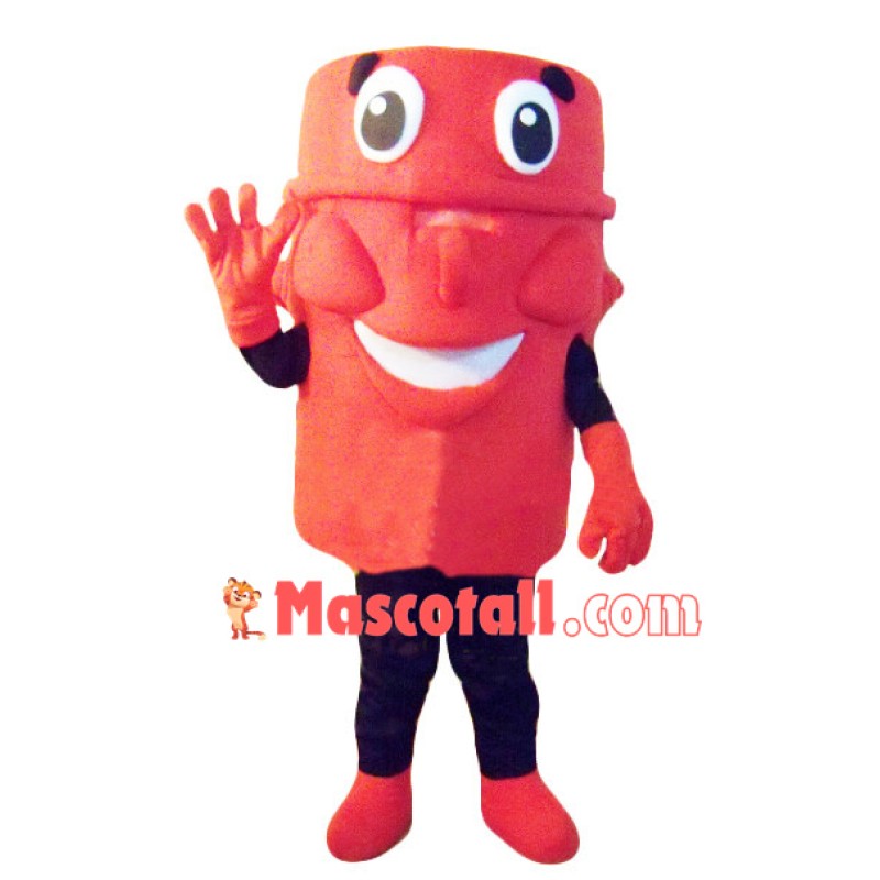 Large Red Mask Mascot Costume