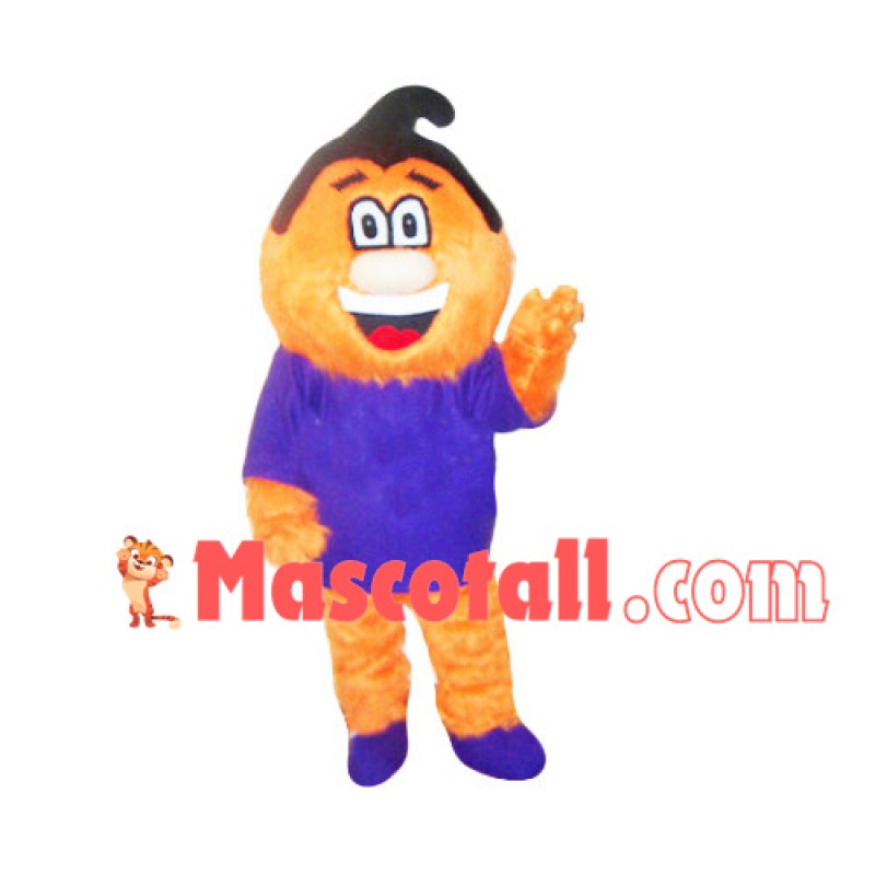 Adult Smiling Doll Mascot Costume