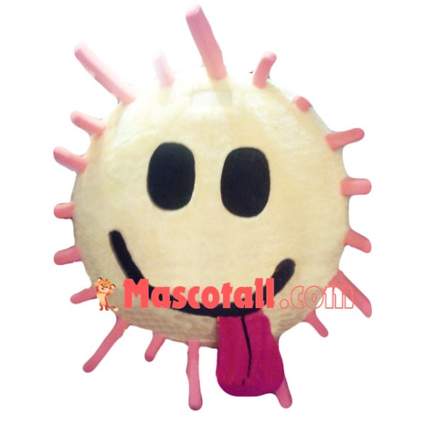 Pink Smiley Sun Mascot Costume