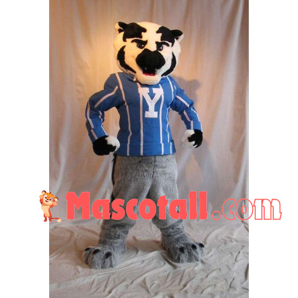 Powerful Adult Plush Tiger Mascot Costume