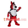Orange Tiger Showing Fangs Mascot Costume