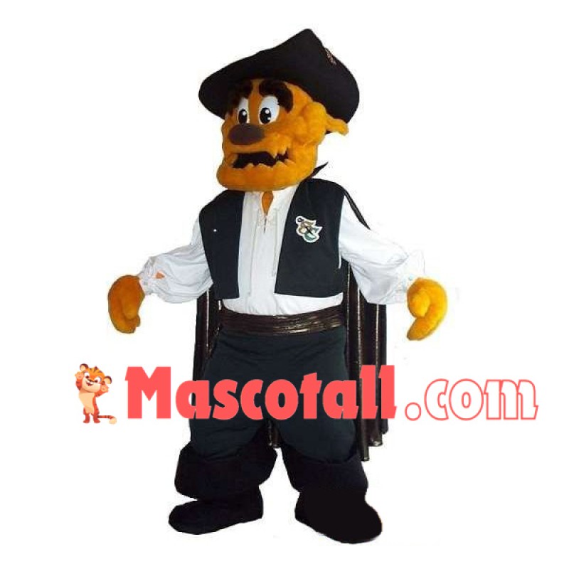 Adult Plush Pirate Doll Mascot Costume