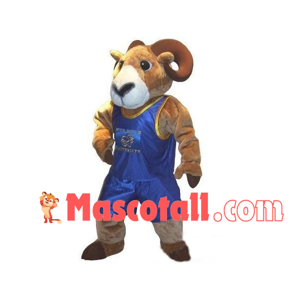 Ram In The Blue Sport Suit Mascot Costume