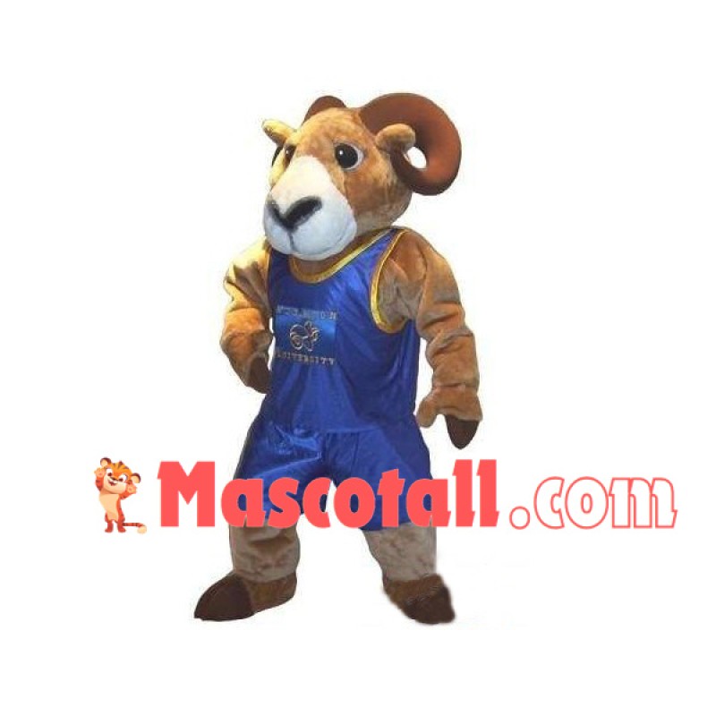 Ram In The Blue Sport Suit Mascot Costume