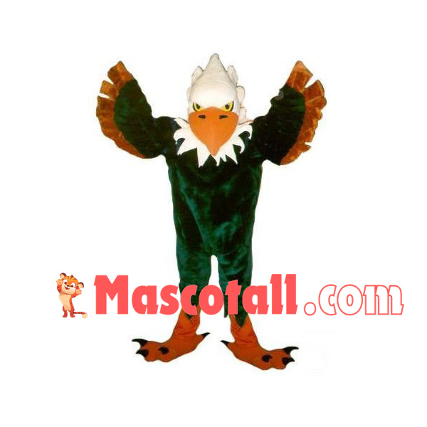 Spreading Wings Green Eagle Mascot Costume