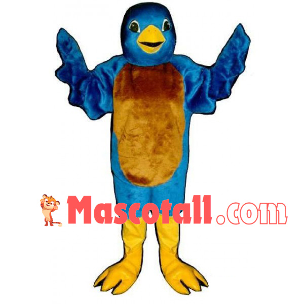 Blue & Brown Bird Adult Size Mascot Costume