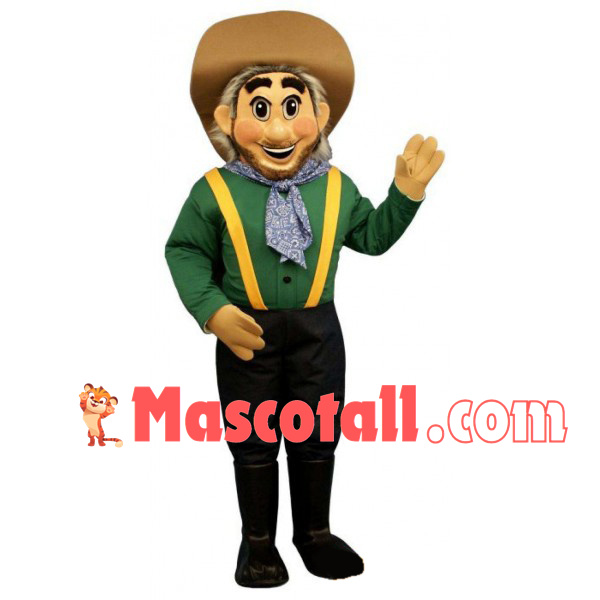 Passionate Elder Fruit Grower Mascot Costume