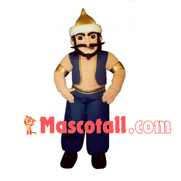 Bold Mongolian Warrior Mascot Costume