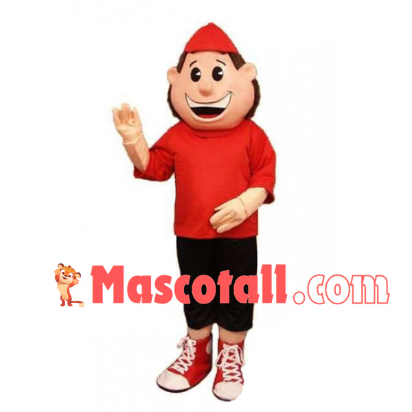 Sport Boy With Good Mood Mascot Costume
