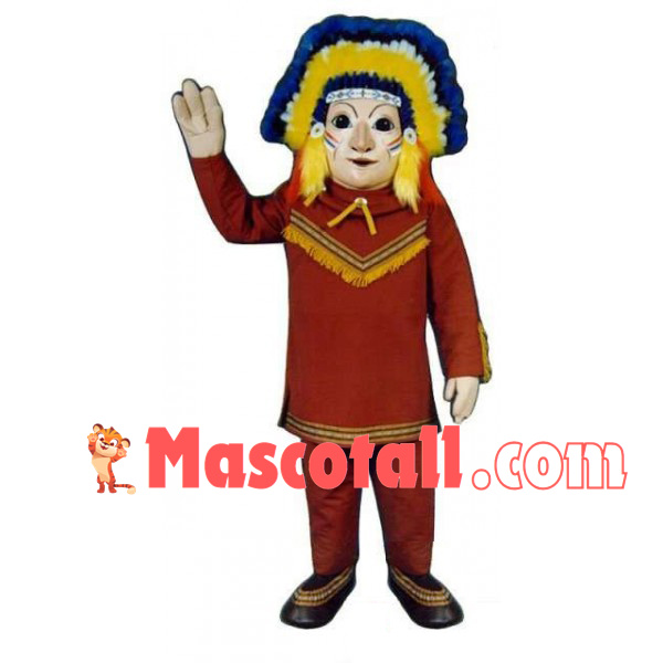 Majestic Indian Chief Mascot Costume