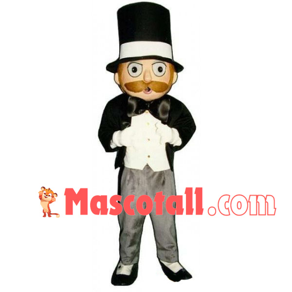 Polite Old Gentleman Mascot Costume