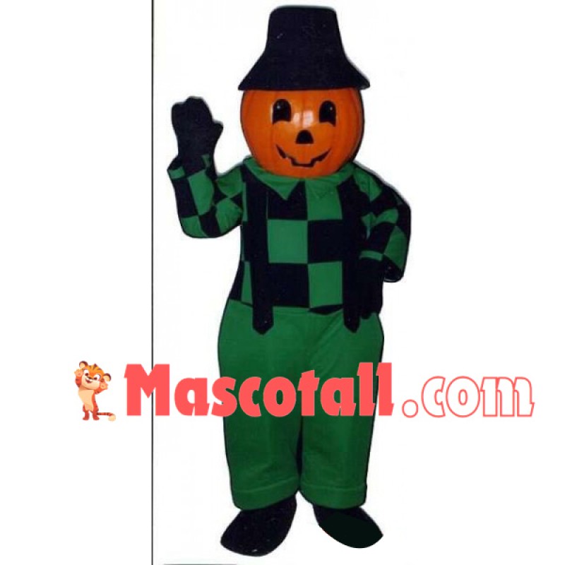 Halloween Pumpkin Clown Mascot Costume