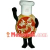 Cheese Pizza with Chef Hat Mascot Costume