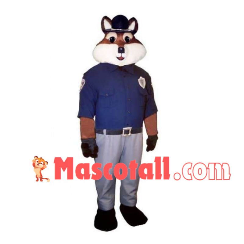 Honest Squirrel Constable Mascot Costume