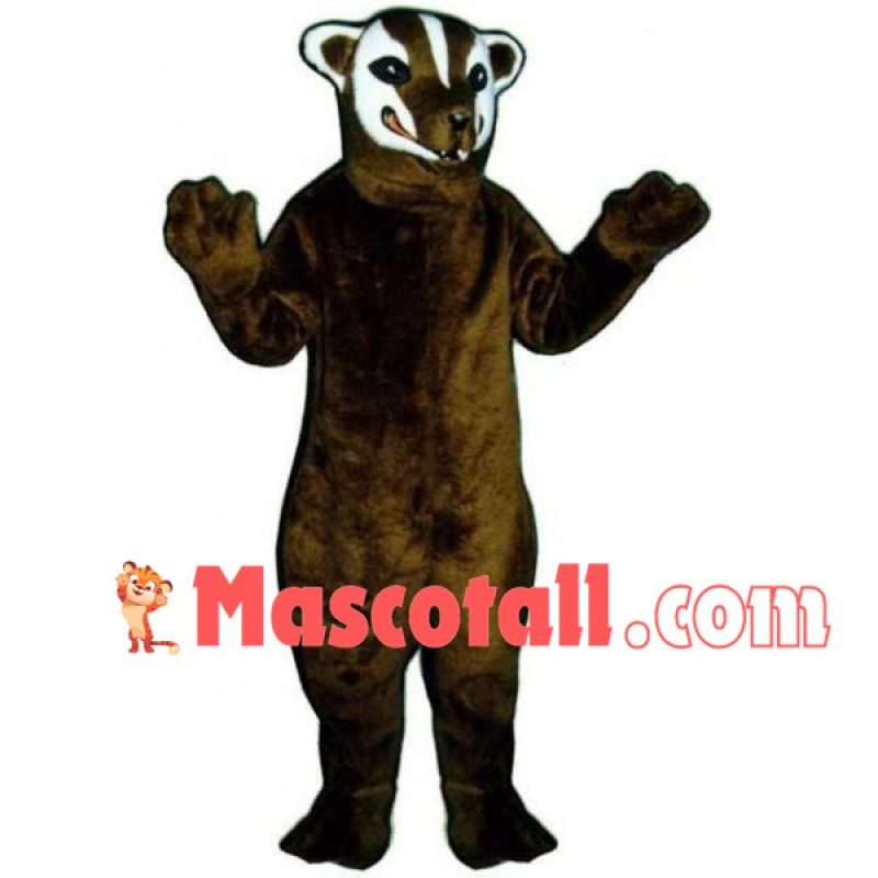 Fierce Brown Skunk Mascot Costume