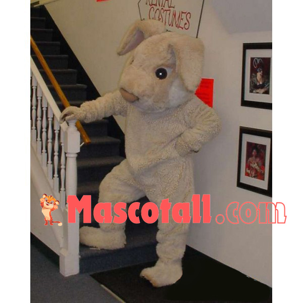 Easter Thinking Brown Rabbit Mascot Costume