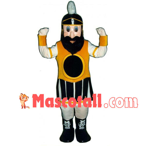 Power Bearded Soldier Mascot Costume