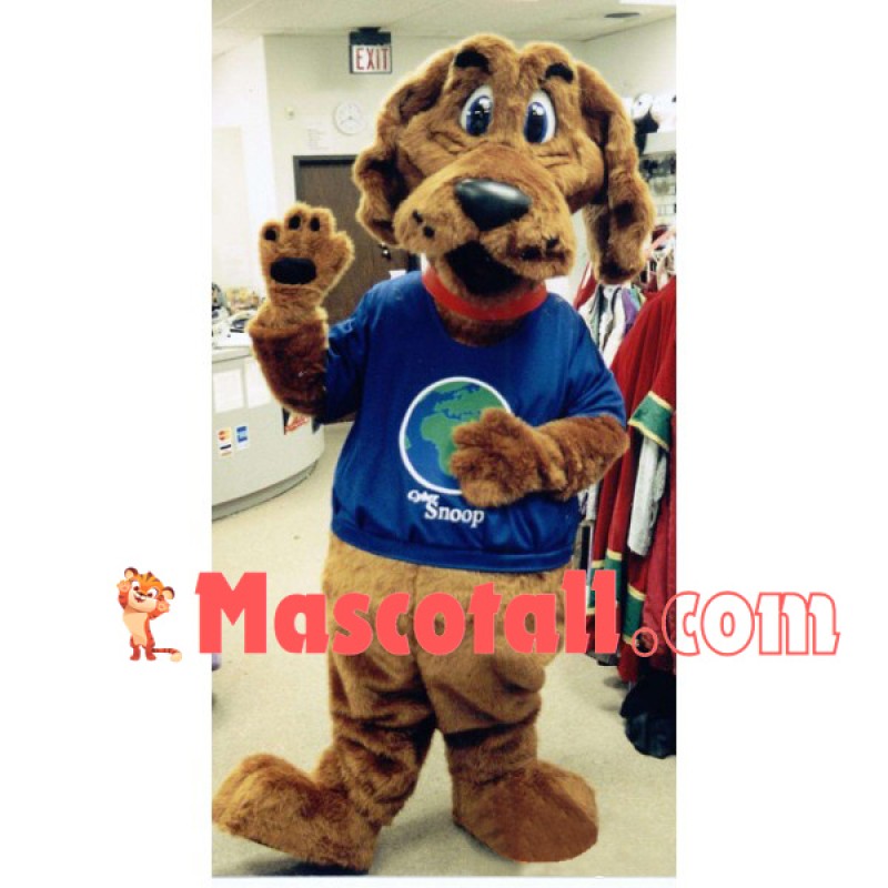 Team Member Brown Dog Mascot Costume