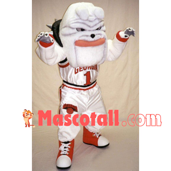 Domineering Basketball Player Bulldog Mascot Costume