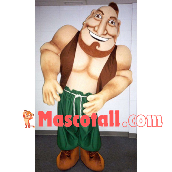 Aladdin Muscle Man Mascot Costume