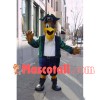 Principled One-eyed Eagle Pirate Mascot Costume