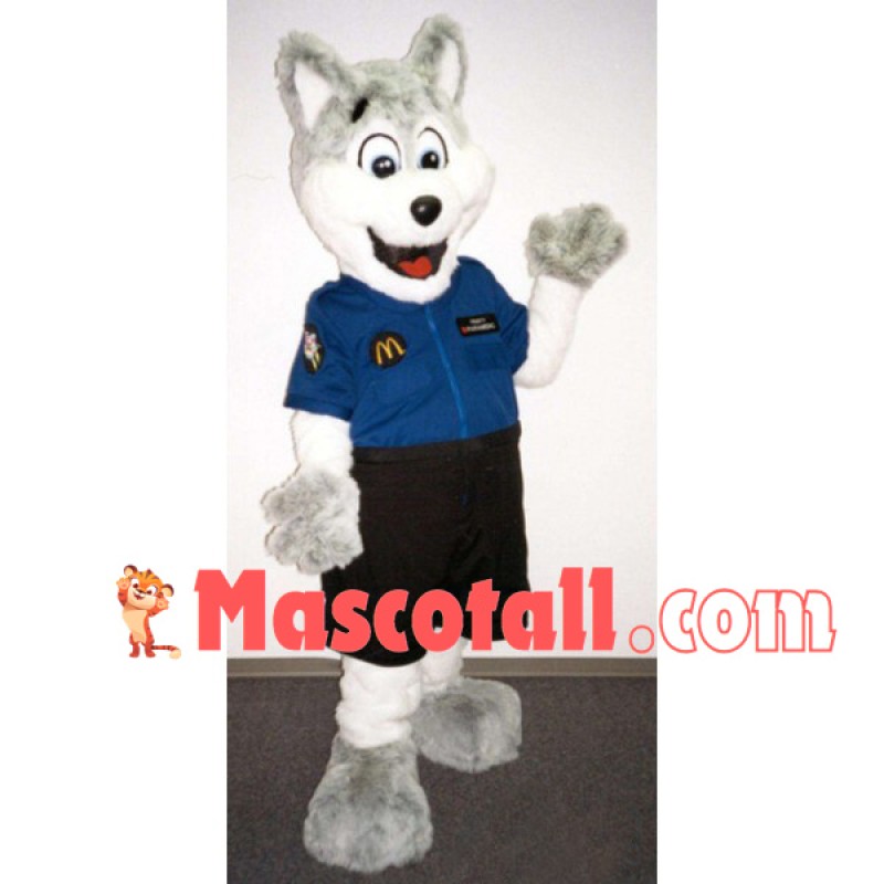 Employee Wolf of McDonald Mascot Costume