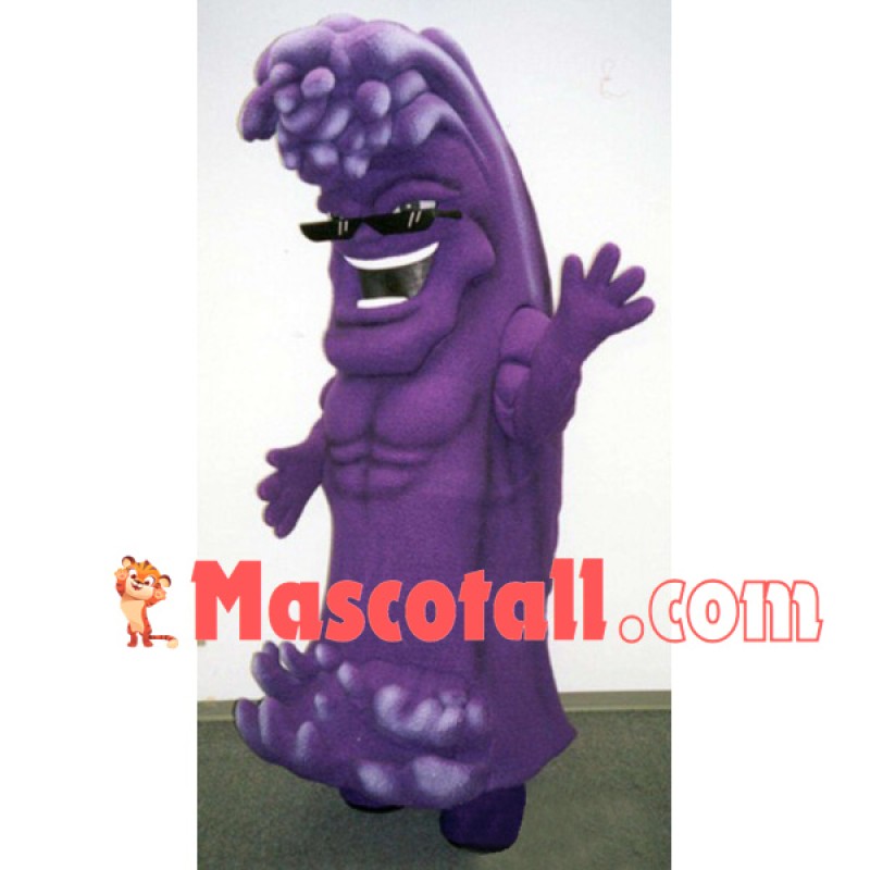 Purple Wave Doll With Sunglasses Mascot Costume