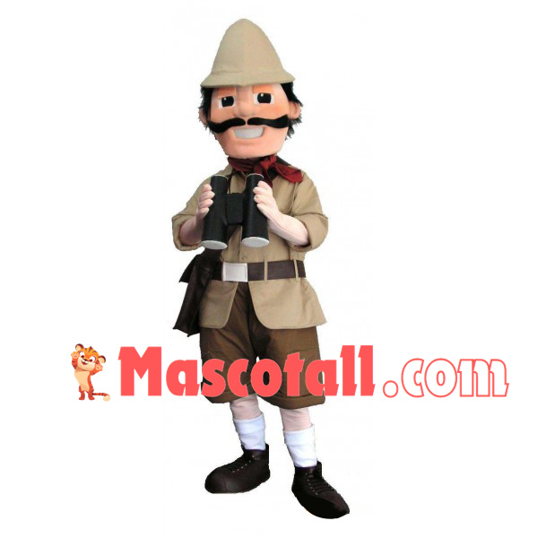 Scout Holding the Telescope Mascot Costume