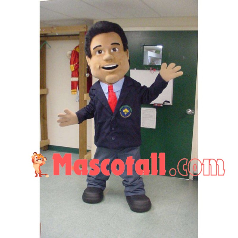 Teaching Black Lecturer Mascot Costume