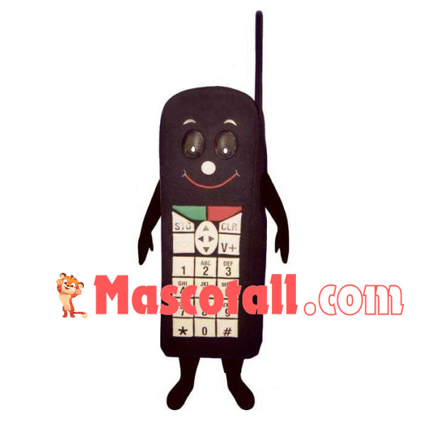 Convenient Brown Calling Machine Mascot Costume