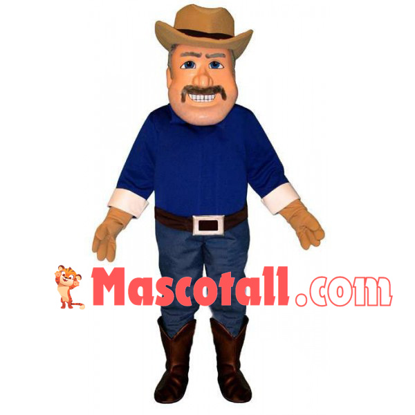 Blue Eyes Foreign Farmer Mascot Costume