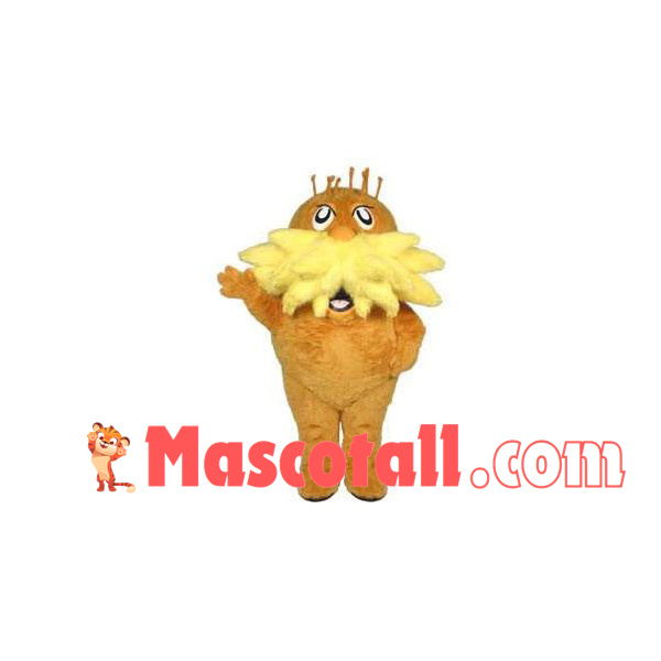 Plush Yellow Gopher Mascot Costume