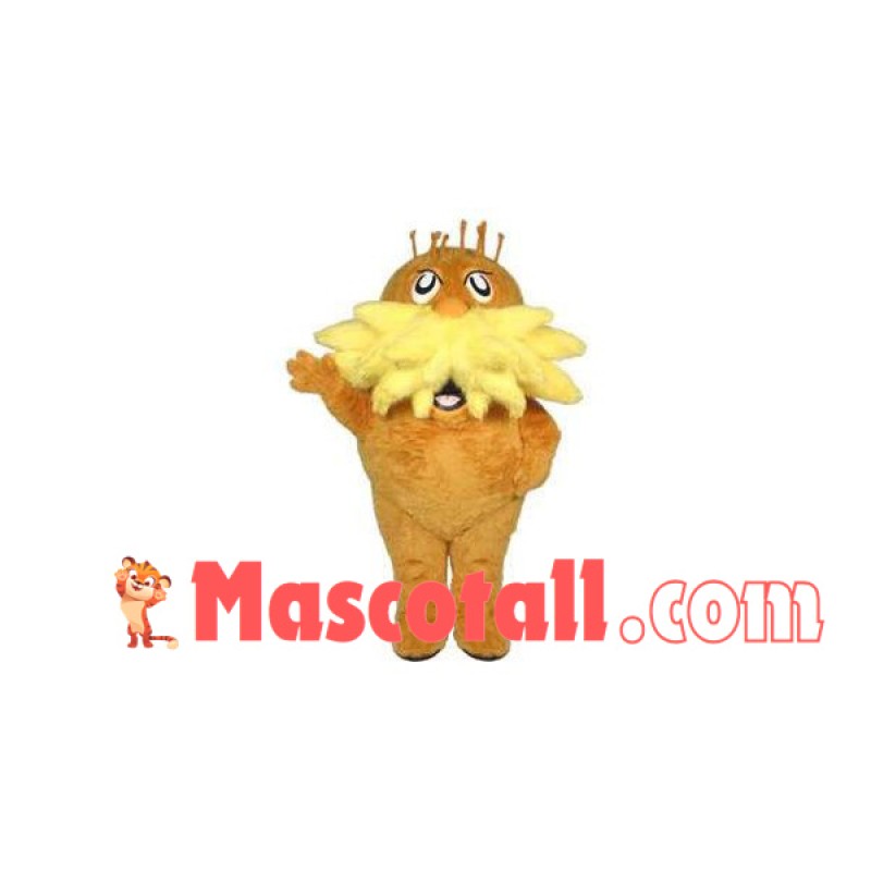 Plush Yellow Gopher Mascot Costume