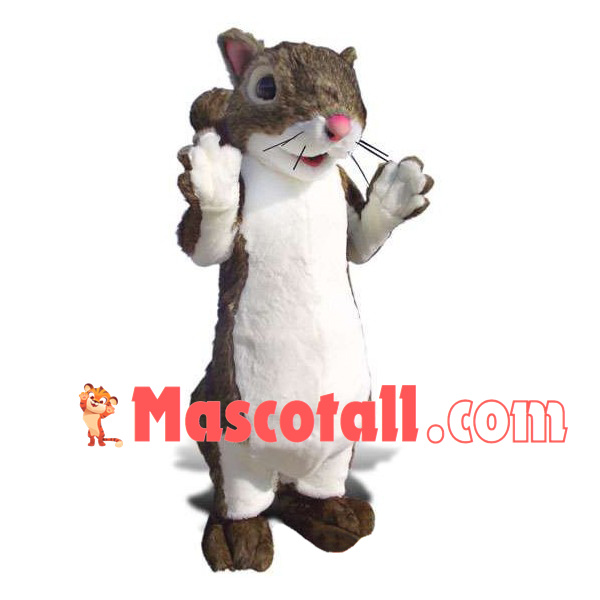 Plush Jolly Squirrel Adult Mascot Costume
