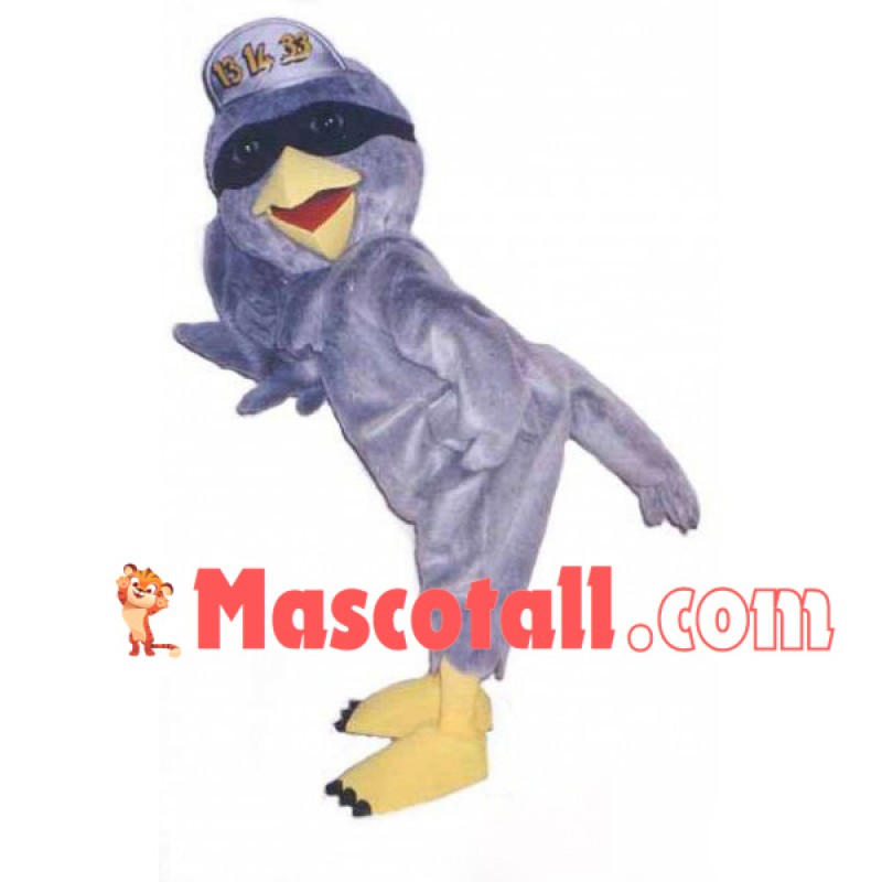 The Proud Purple Bird Mascot Costume