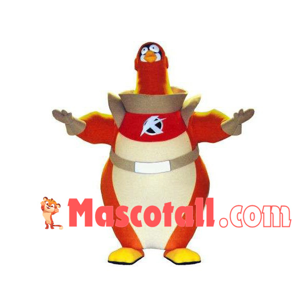 Funny Cartoon Space Penguin Mascot Costume