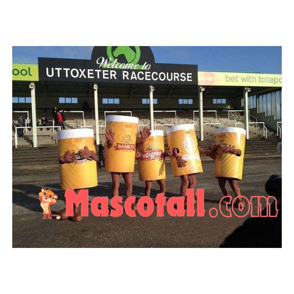 Oil Drum of Race Track Mascot Costume