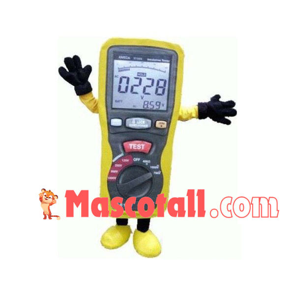 Voltmeter for Measurement Mascot Costume
